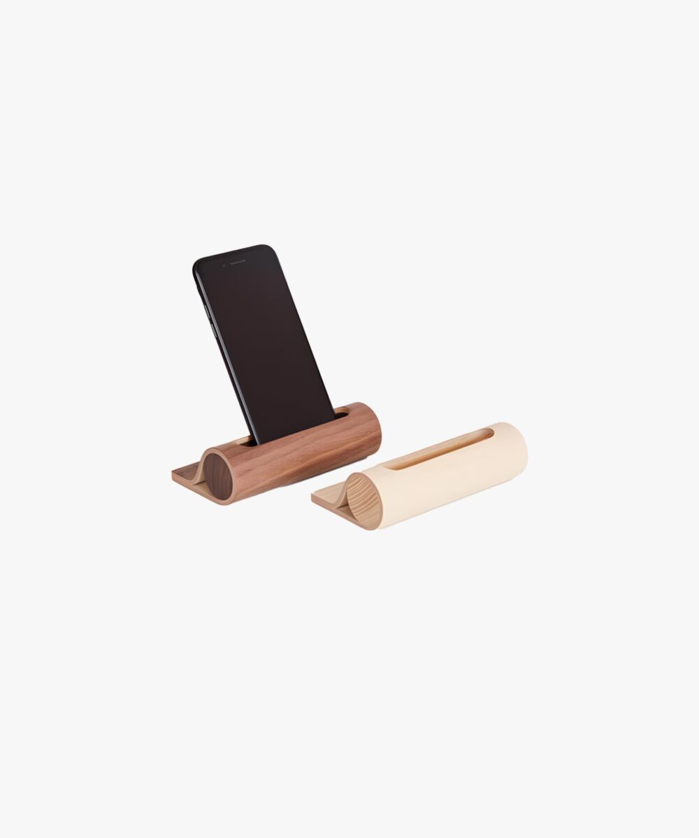 Ligno Stand | Doğal Ahşap Telefon Standı